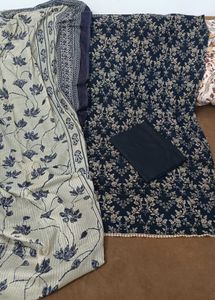 Elegant Floral Print cotton suit