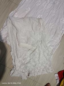 Elegant White Chikankari Kurta Set