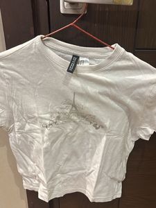 h&m crop top cotton XS