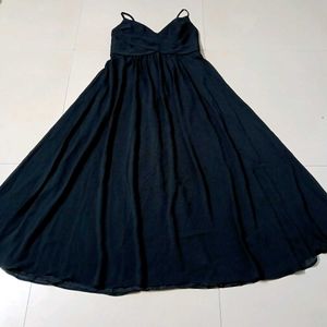 Elegant Black Maxi Dress for Women – Sleeveless Sp