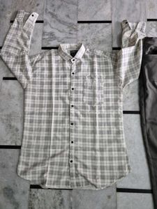 Men's Checked Casual Shirt with pant