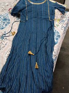 Stylish Blue Striped Kurta