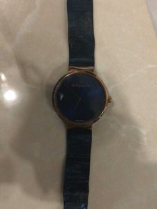 Giordano Blue Dial Rose Gold Watch