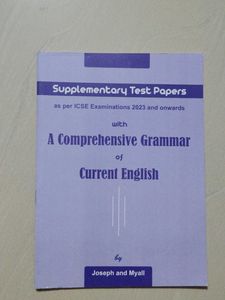 ICSE English Grammar Supplementary Test Papers