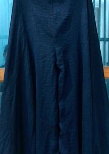Navy Blue Palazzo Pants and dupatta