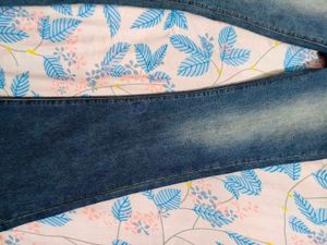 Vintage Flared Blue Denim Jeans