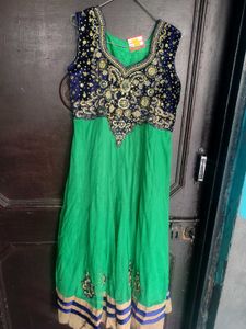 Elegant Green Anarkali Suit
