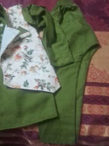 kids Ethnic Jacket with Floral Print