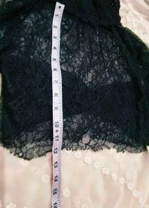 Sheer Lace Bell Sleeve zara Top