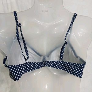 ⭐ Stylish Blue Floral Bikini Top