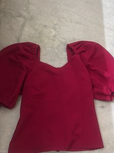 Chic Pink Puff Sleeve Top and Tshirt