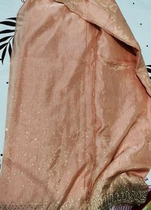 stone work silk saree