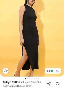 Sleek Black Maxi Dress with Slits
