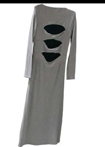 Gray Maxi Dress