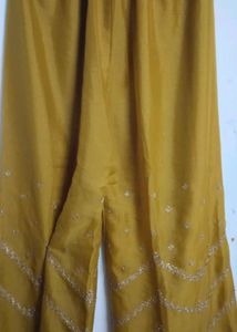 Embroidered Mustard salwaar set
