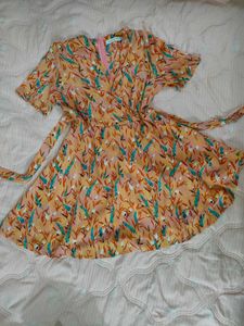 Chic Wrap Dress with Floral Print