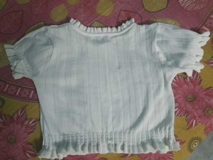 Chic White Eyelet Crop Top