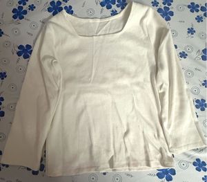 Classic White Long Sleeve Top