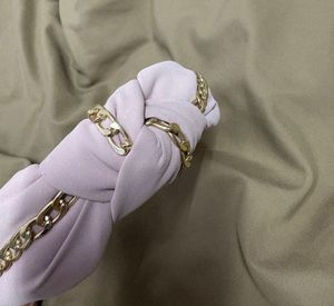 Stylish Chain Detail Knotted Headband