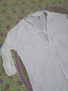 Chic White Oversized Shirt