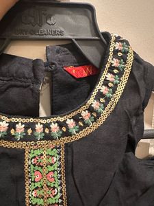 Elegant Black Ethnic Gown