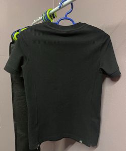 Puma Black Textured Tee