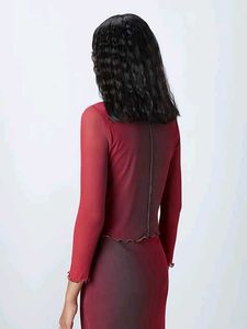 Westside ombre mesh top