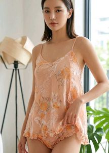 Floral Lace Pajama Set