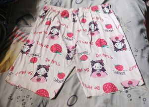 Cute Strawberry cutting Pajama Shorts