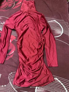Chic Red Bodycon Mini Dress