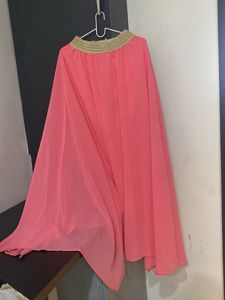 Flowy Pink Ethnic Skirt