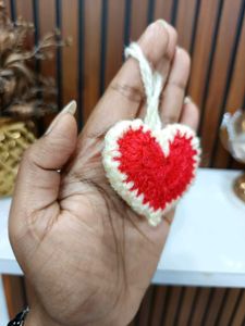 Handmade Crochet Heart Charm