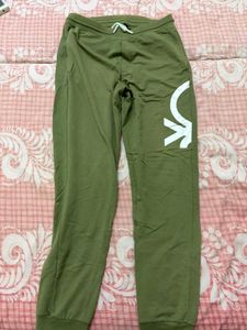 Olive Green Benetton Sweatpants