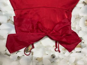 Savana elegant Red Off-Shoulder  Dress