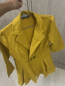 Mustard Blazer - Stylish &amp; Trendy