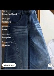 Wide Leg Denim Jeans