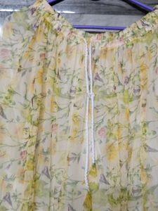 Flowy Floral Print Maxi Skirt