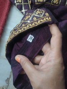 Embroidered Silk Blouse