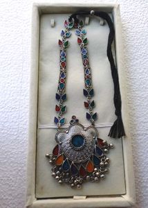 💥Navratri Special💥 Meenakari Oxidised Necklace