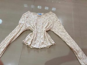 white pullover top