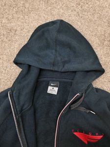 Men's Dark Blue Zip-Up Hoodie