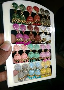 Jhumka Earrings Combo Pack Of 12