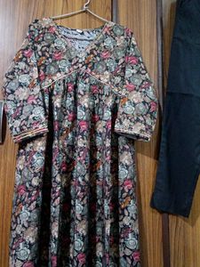Aliya Cut Cotton Kurti wid Pant