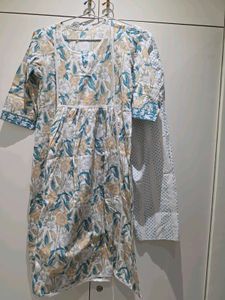 Beautiful Floral Print Kurta Set