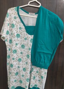 Night suit with Floral Print