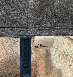 H&amp;M Grey Zip-Up Hoodie
