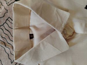 Cream Black Cat Full Sleeves Shirt