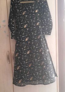 Black Heavy Embroidered Kurta Set