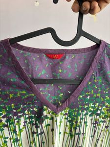 w  purple kurta xs size