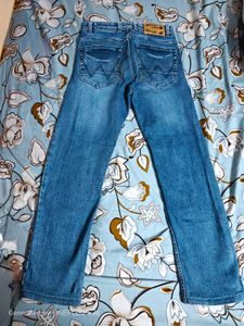 Men's Relaxed Fit Blue Denim Jeans
